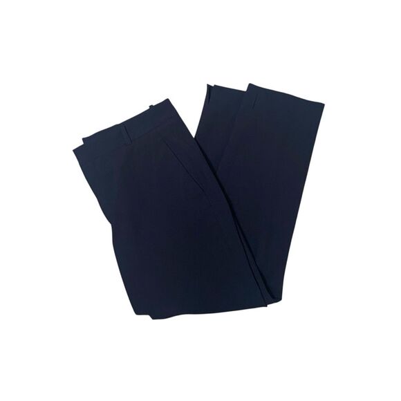 Zara Woman Navy Blue Side Slit Ankle Pants Women's Size Medium - Picture 1 of 12